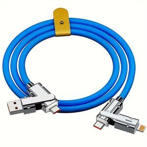 4 in 1 Data Cable USB to Lightning Cable iPhone Android USB C to Type C Cable